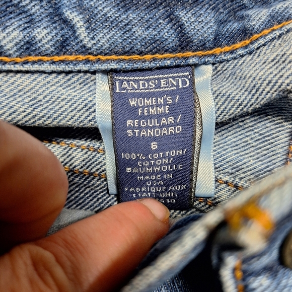 LANDS END JEANS SIZE 6 - Picture 3 of 3